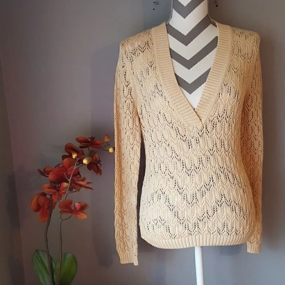 Talbots tan blouse 100% mercerized cotton New